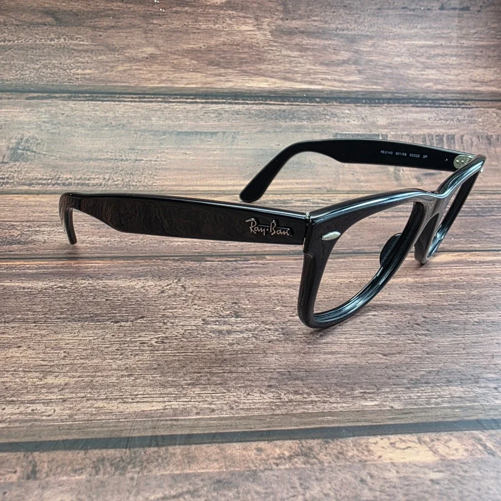 Ray-Ban RB2140 901/58 Original Wayfarer Black Sunglasses Frames 50-22 Italy